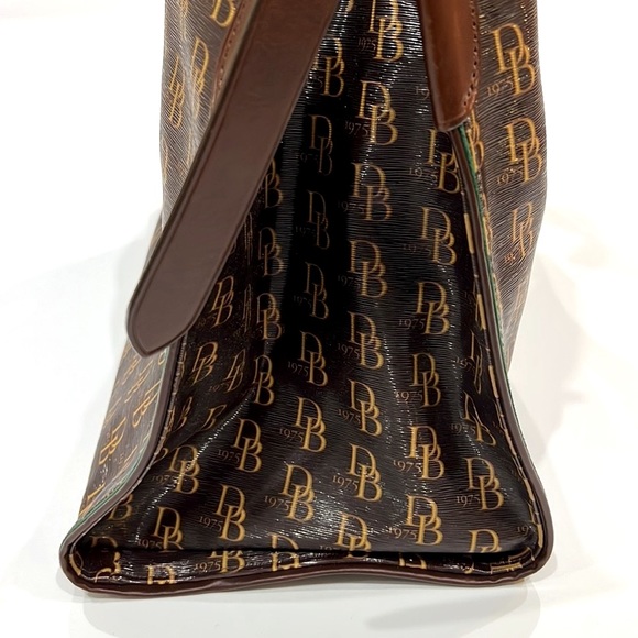 Dooney & Bourke 1975 Anniversary Monogram Coated Canvas and Leather Tote - Picture 6 of 15